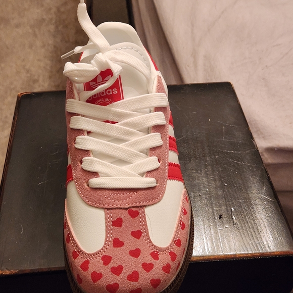 Adidas Womens Samba Sneakers - White and Red - Picture 4 of 4